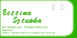 bettina sztupka business card